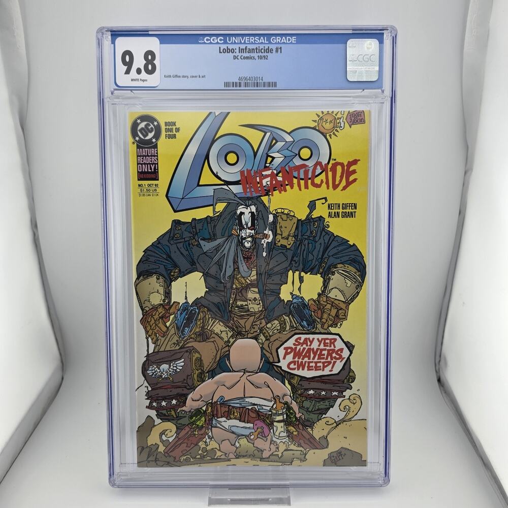 Lobo: Infantcide #1 CGC 9.8 1992 DC Keith Griffin Story Cover & Art